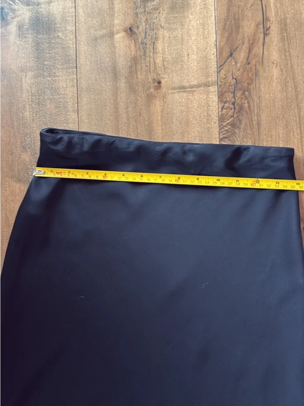 Abercrombie & Fitch Black Satin Midi Skirt - Picture 5 of 7